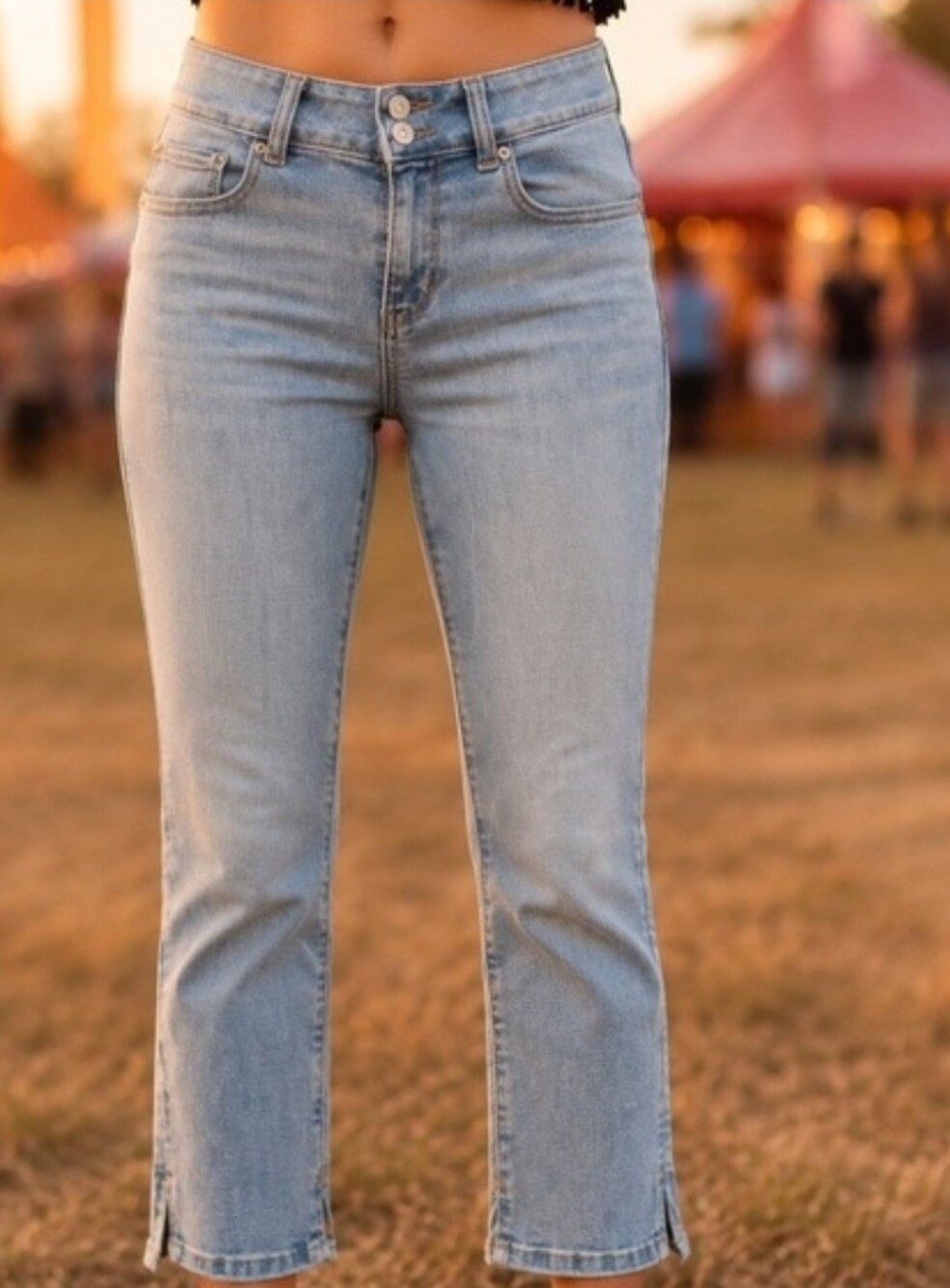 American Eagle Artist Crop Jeans